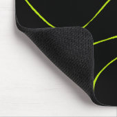 EBB und Flow 2 in Kalkgrün und Schwarz Mousepad (Ecke)