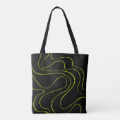 EBB und Flow 2 in Kalkgrün und Schwarz Tasche (Rückseite)