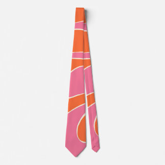 EBB und Flow 2 in Rosa, Orange und Creme Krawatte