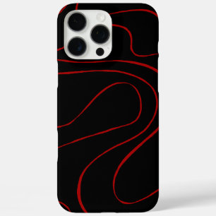 EBB und Flow 2 in Rot und Schwarz iPhone 16 Pro Max Hülle
