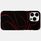 EBB und Flow 2 in Rot und Schwarz Case-Mate iPhone Hülle (Rückseite (Horizontal))