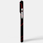 EBB und Flow 2 in Rot und Schwarz Case-Mate iPhone Hülle (Rückseite / Links)