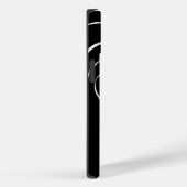 Ebb und Flow 2 - Schwarz auf Weiß Case-Mate iPhone Hülle (Rückseite / Rechts)