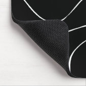 Ebb und Flow 2 - Schwarz auf Weiß Mousepad (Ecke)