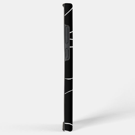 Ebb und Flow 2 - Schwarz auf Weiß Samsung Galaxy Hülle (Rechte Seite)