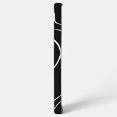 Ebb und Flow 2 - Schwarz auf Weiß Samsung Galaxy Hülle (Linke Seite)