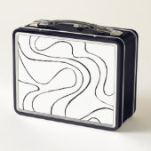 EBB und Flow 2 - Schwarz und Weiß Metall Brotdose (Rückseite)