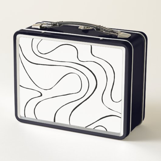 EBB und Flow 2 - Schwarz und Weiß Metall Brotdose (Rückseite)