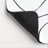 EBB und Flow 2 - Schwarz und Weiß Mousepad (Ecke)