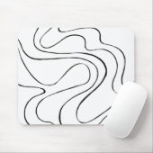 EBB und Flow 2 - Schwarz und Weiß Mousepad (Mit Mouse)