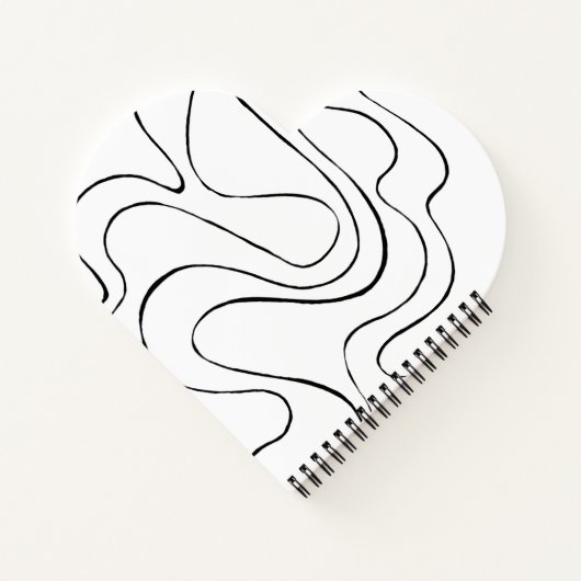 EBB und Flow 2 - Schwarz und Weiß Notizblock (Rückseite)