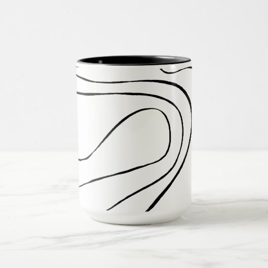 EBB und Flow 2 - Schwarz und Weiß Tasse (Zentrum)