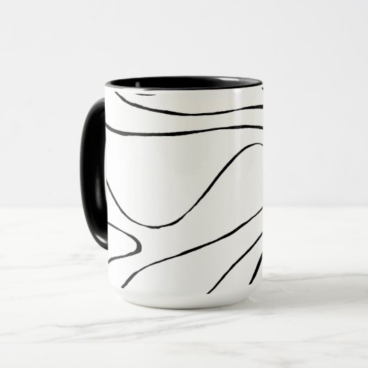 EBB und Flow 2 - Schwarz und Weiß Tasse (Vorderseite Links)