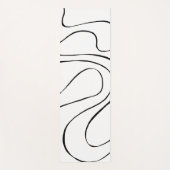 EBB und Flow 2 - Schwarz und Weiß Yogamatte (Vorderseite)