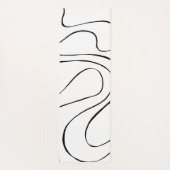 EBB und Flow 2 - Schwarz und Weiß Yogamatte (Rückseite)