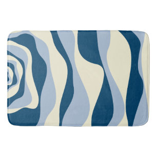 EBB und Flow 4 - Dunkles Blau, Licht und Creme Badematte