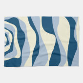 EBB und Flow 4 - Dunkles Blau, Licht und Creme Geschirrtuch (Horizontal)