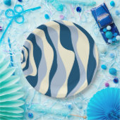 EBB und Flow 4 - Dunkles Blau, Licht und Creme Pappteller (Party)