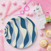 EBB und Flow 4 - Dunkles Blau, Licht und Creme Pappteller (Party)