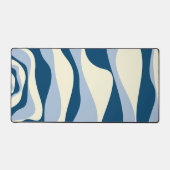 EBB und Flow 4 - Dunkles Blau, Licht und Creme Schreibtischunterlage (Vorderseite)