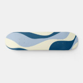 EBB und Flow 4 - Dunkles Blau, Licht und Creme Skateboard (Horizontal)