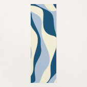 EBB und Flow 4 - Dunkles Blau, Licht und Creme Yogamatte (Vorderseite)