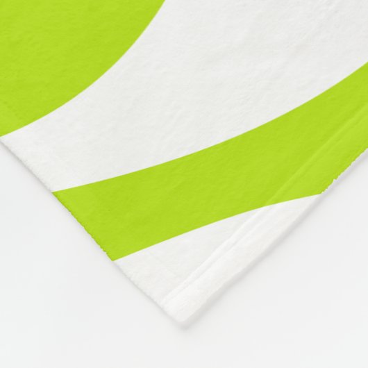 EBB und Flow 4 in Kalkgrün und Weiß Fleecedecke (Ecke)