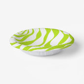 EBB und Flow 4 in Kalkgrün und Weiß Pappteller (Gewinkelt)