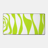 EBB und Flow 4 in Kalkgrün und Weiß Schreibtischunterlage (Vorderseite)