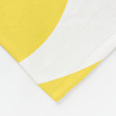 EBB und Flow 4 in Lemon Gelb und Weiß Fleecedecke (Ecke)