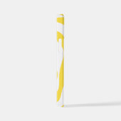 EBB und Flow 4 in Lemon Gelb und Weiß iPhone Hülle (Rechte Seite)