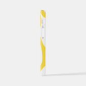 EBB und Flow 4 in Lemon Gelb und Weiß iPhone Hülle (Linke Seite)