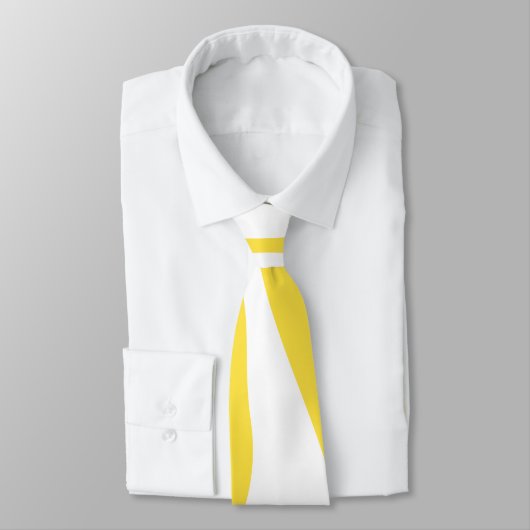 EBB und Flow 4 in Lemon Gelb und Weiß Krawatte (Gebunden)