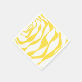 EBB und Flow 4 in Lemon Gelb und Weiß Serviette (Ecke)