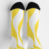 EBB und Flow 4 in Lemon Gelb und Weiß Socken (Oben)