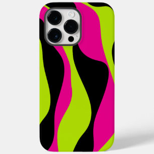 EBB und Flow 4 in Lime Green, Hot Pink und Black Case-Mate iPhone 14 Pro Max Hülle