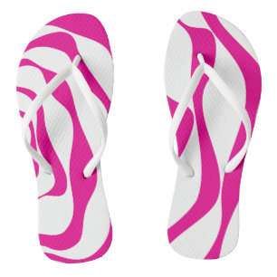 EBB und Flow 4 in Magenta und White Badesandalen