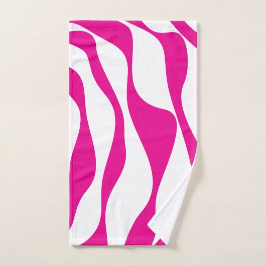 EBB und Flow 4 in Magenta und White Badhandtuch Set (Handtuch)