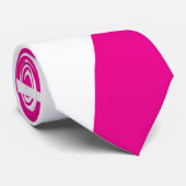 EBB und Flow 4 in Magenta und White Krawatte (Gerollt)