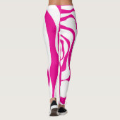 EBB und Flow 4 in Magenta und White Leggings (Rückseite)