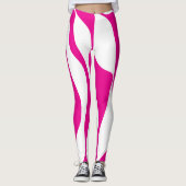 EBB und Flow 4 in Magenta und White Leggings (Vorderseite)