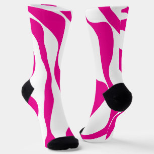 EBB und Flow 4 in Magenta und White Socken