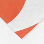 EBB und Flow 4 in Orange und Weiß Fleecedecke (Ecke)
