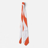 EBB und Flow 4 in Orange und Weiß Krawatte (Rückseite)