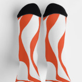 EBB und Flow 4 in Orange und Weiß Socken (Oben)