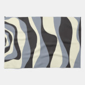 EBB und Flow 4 in Schwarz, Grau und Creme Geschirrtuch (Horizontal)