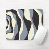 EBB und Flow 4 in Schwarz, Grau und Creme Mousepad (Mit Mouse)