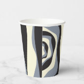 EBB und Flow 4 in Schwarz, Grau und Creme Pappbecher (Rechts)