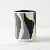 EBB und Flow 4 in Schwarz, Grau und Creme Tasse (Zentrum)