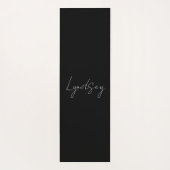 EBB und Flow 4 in Schwarz, Grau und Creme Yogamatte (Rückseite)